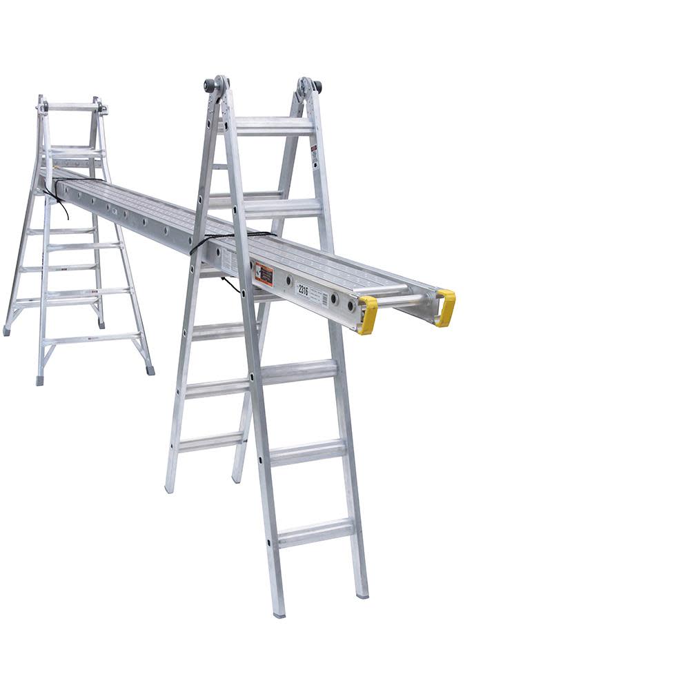 Werner 26-ft Aluminum 300-lb Telescoping Type IA Multi-Position Ladder - Ascmtools