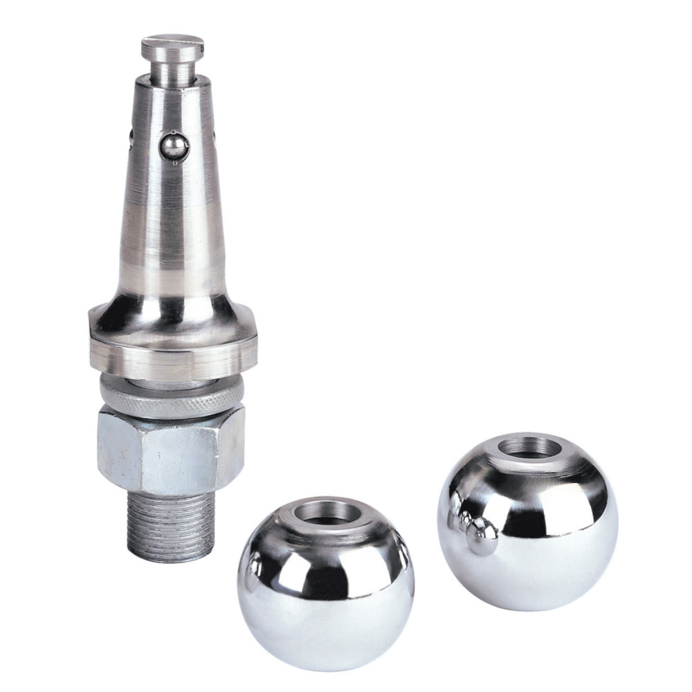 Reese Interchangeable Chrome Hitch Ball System 1-7/8 In. and 2 In - Ascmtools