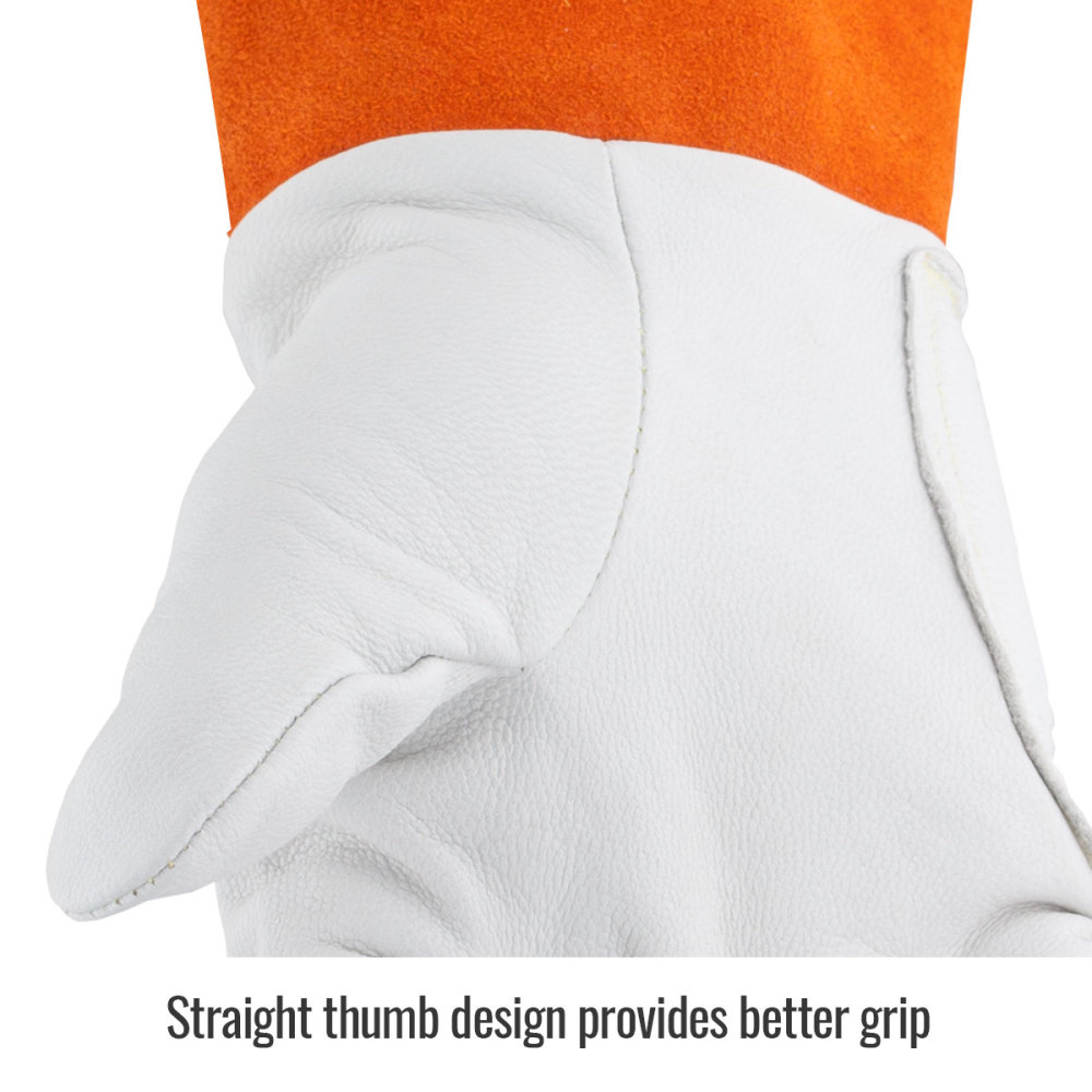Black Stallion Premium Grain Kidskin TIG Gloves XL - Ascmtools