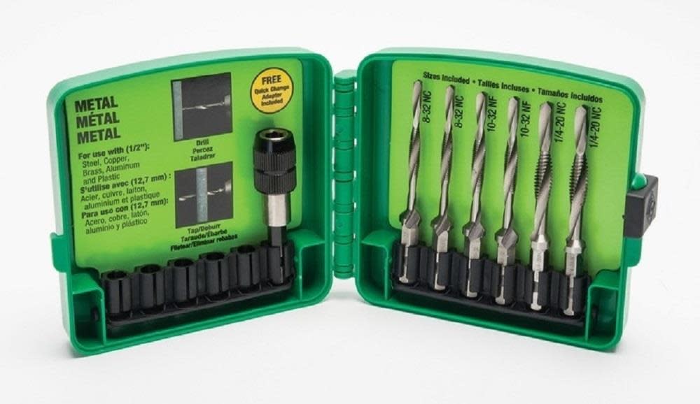 Greenlee 6 Piece Extended DTAP Kit Long Drill/Tap - Ascmtools