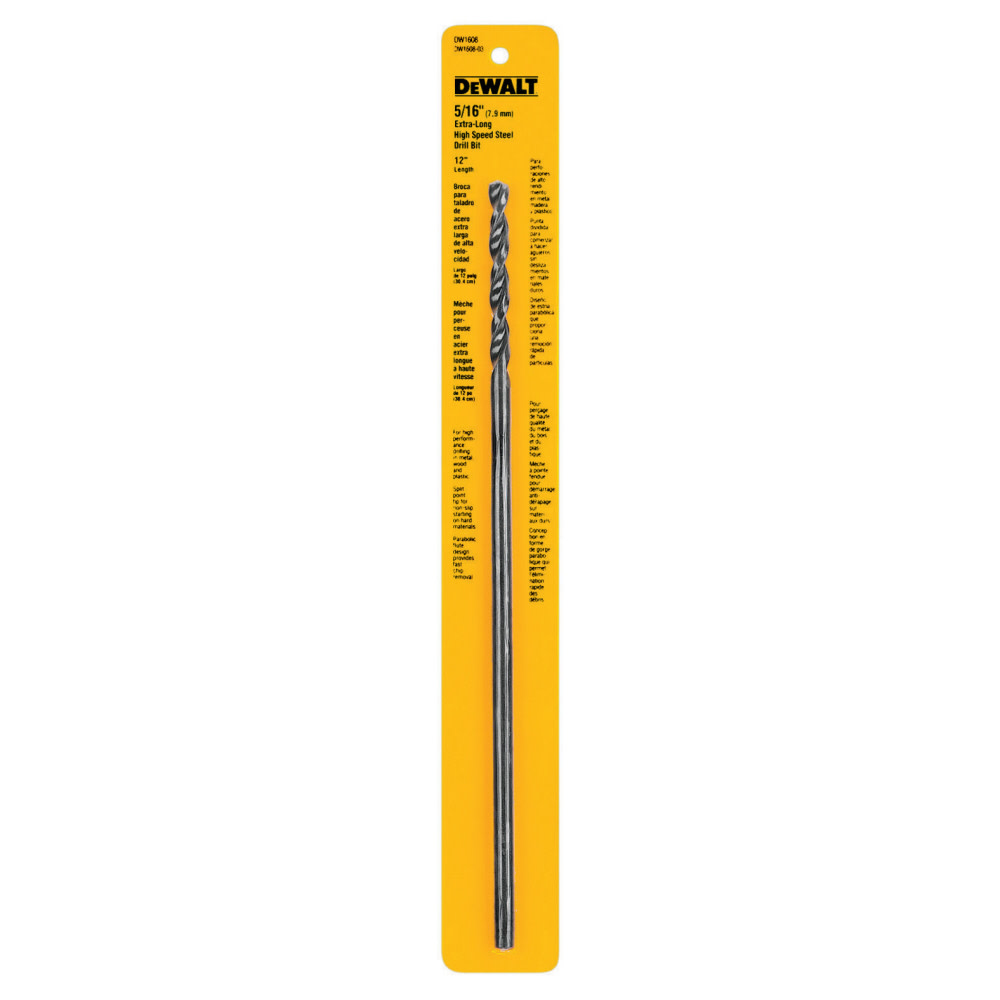 DEWALT 5/16 In. X 12 In. Long Drill Bit - Ascmtools