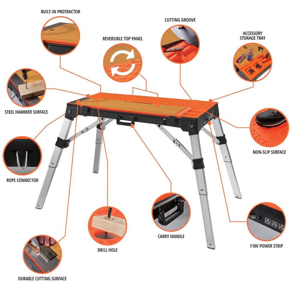 Disston Omnitable Work Surface/ Workbench - Ascmtools