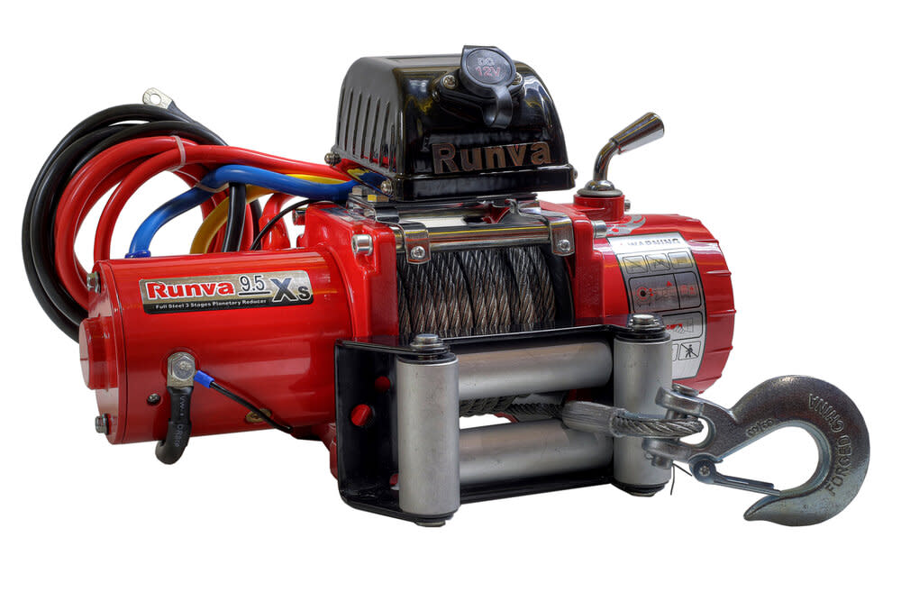 DK2 Runva Off-Road Winch Short Drum 12v 9500lb - Ascmtools