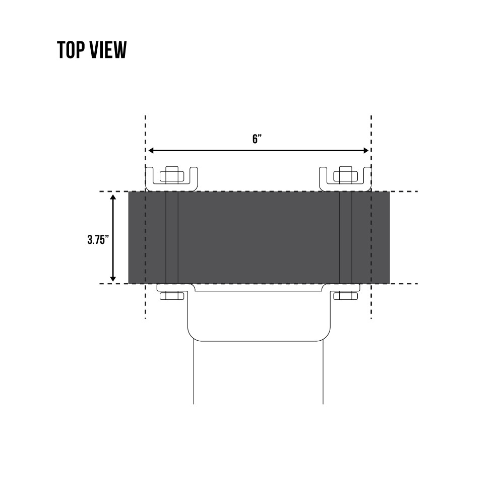 Trailer Valet Blackout 2000 lbs Side Wind Swivel Mount Jack – 15 inch Travel - Ascmtools