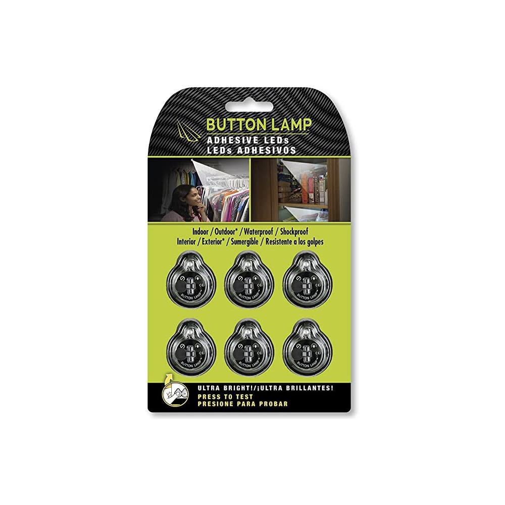 Panther Vision Adhesive LED Light Button Lamp 6pk - Ascmtools