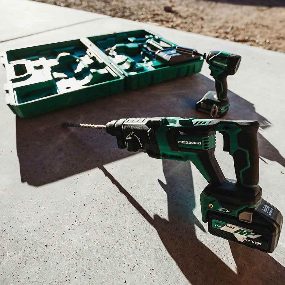 Metabo HPT 36V MultiVolt Rotary Hammer SDS Plus 1 1/8″ D Handle Bare Tool - Ascmtools