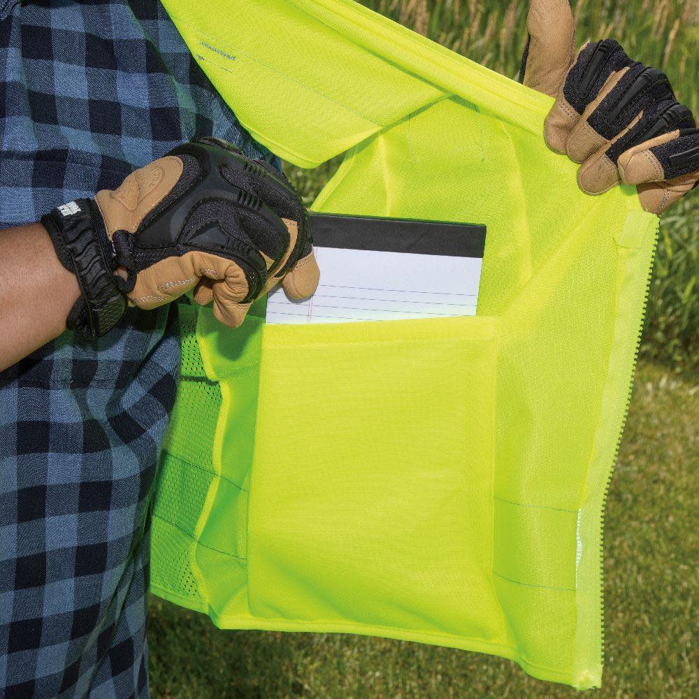 Klein Tools High-Visibility Safety Vest – M/L - Ascmtools