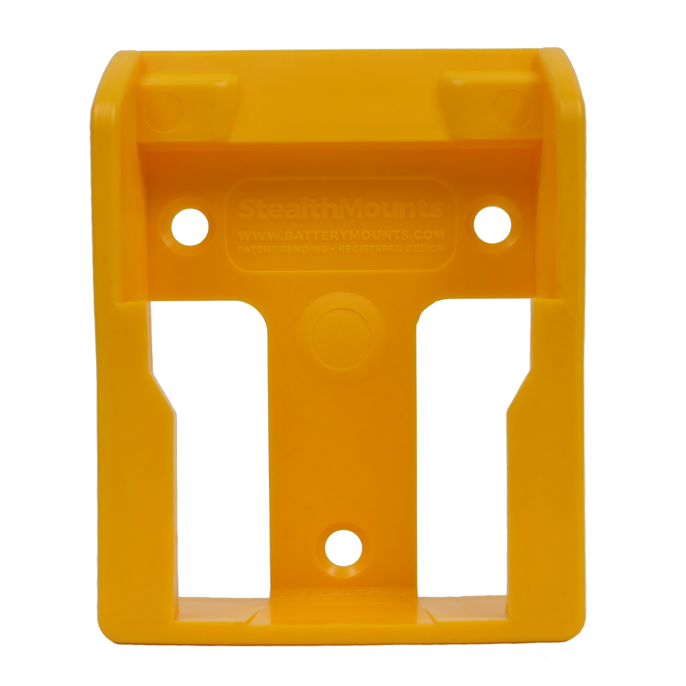 Stealthmounts Battery Mount DEWALT XR 20V 60V Yellow 6pk - Ascmtools