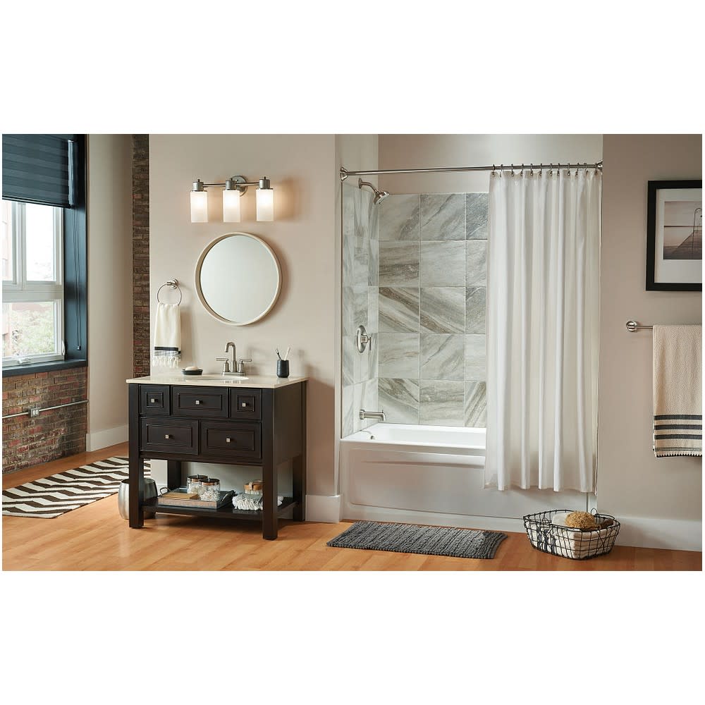 Moen Gibson Tub/Shower Faucet Spot Resist Nickel 4.5″ 1 Handle - Ascmtools