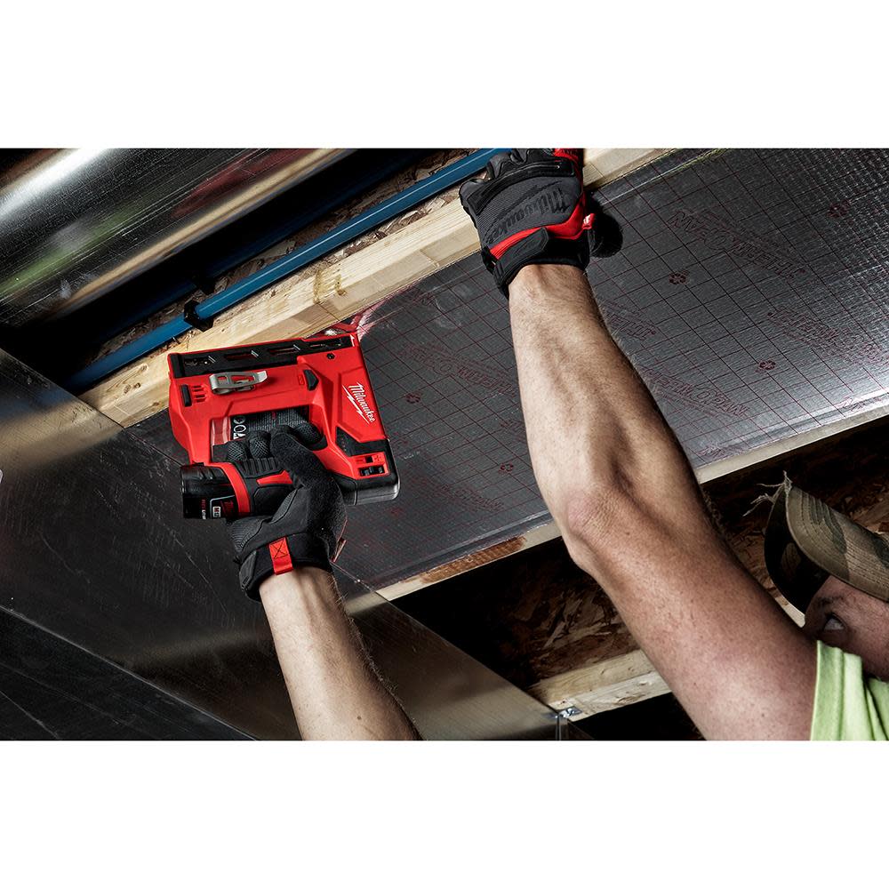 Milwaukee M12 3/8 in. Crown Stapler Kit - Ascmtools