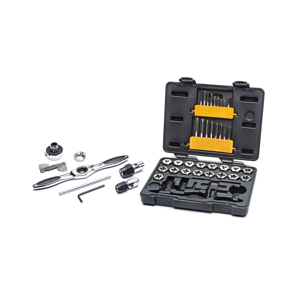 GEARWRENCH 42 Piece Metric Ratcheting Tap and Die Set - Ascmtools