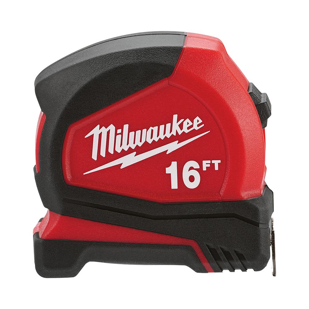 Milwaukee 16 ft. Compact Tape Measure - Ascmtools