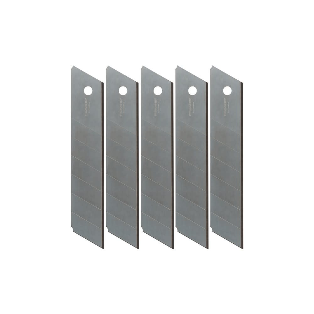 Fiskars Pro CarbonMax Utility Blades 25 mm Snap Off 5pk - Ascmtools