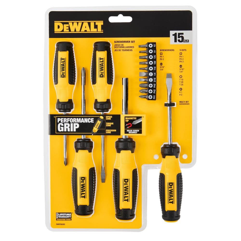 DEWALT Screwdriver Set 15pc - Ascmtools