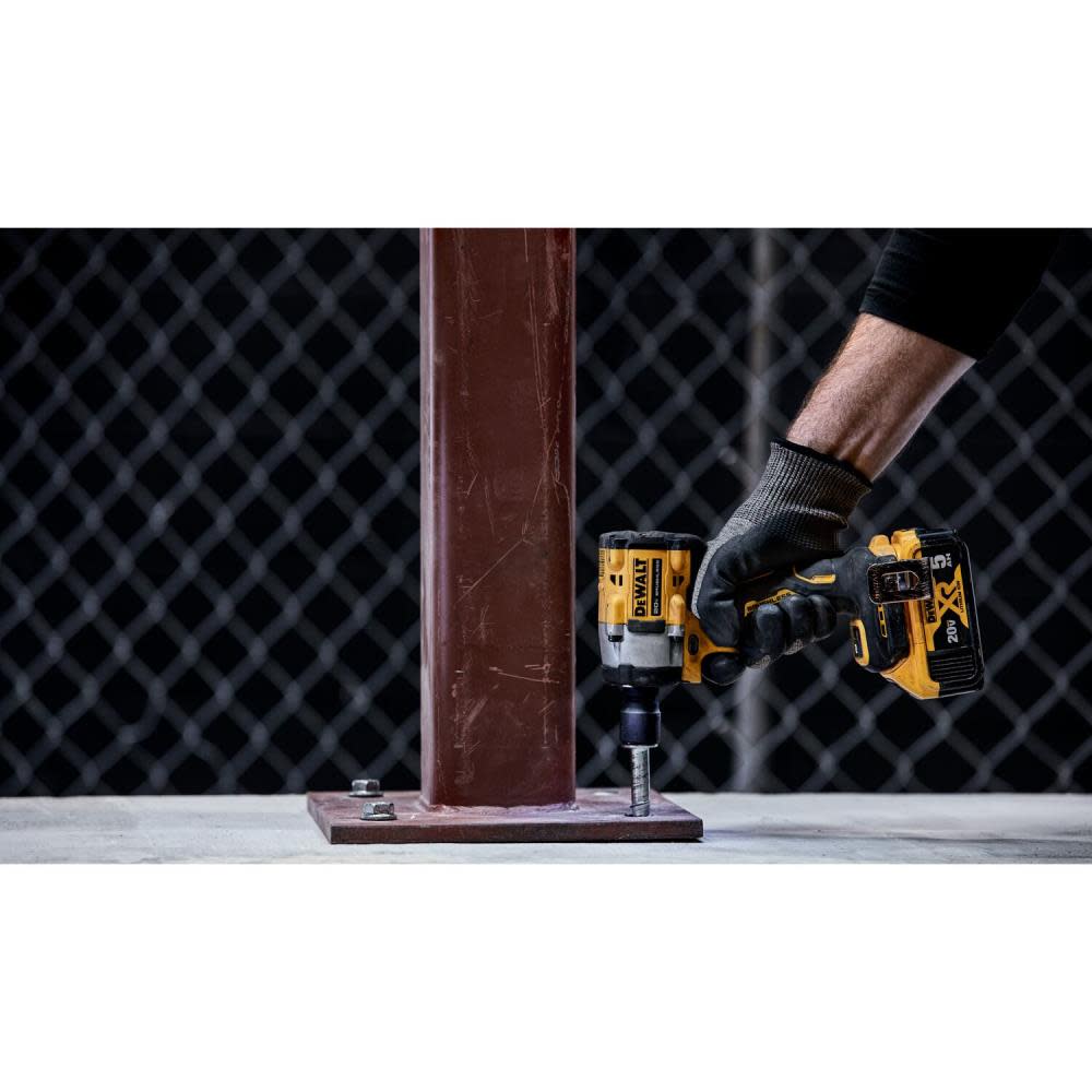 DEWALT ATOMIC 20V MAX 1/2″ Impact Wrench Hog Ring Anvil 5Ah Bundle - Ascmtools