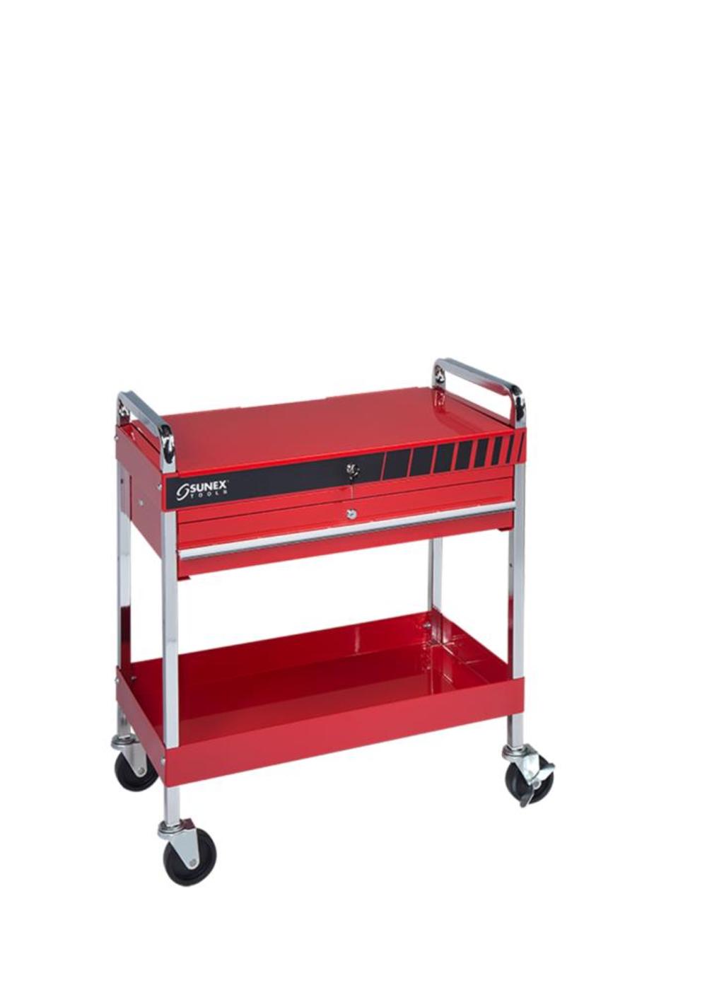 Sunex Service Cart with Locking Top and Locking Drawer - Ascmtools