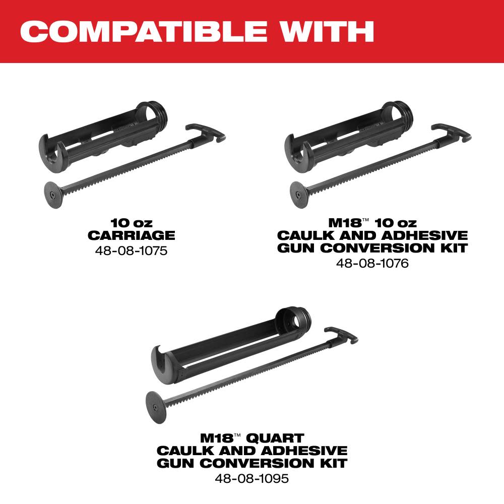 Milwaukee M18 Cordless 10 oz Caulk and Adhesive Gun (Bare Tool) - Ascmtools