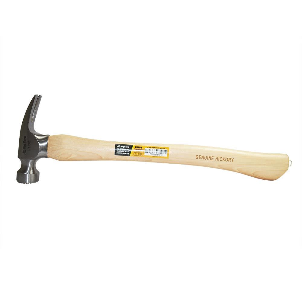 Big Horn Framing Hammer 21oz Curved Handle - Ascmtools