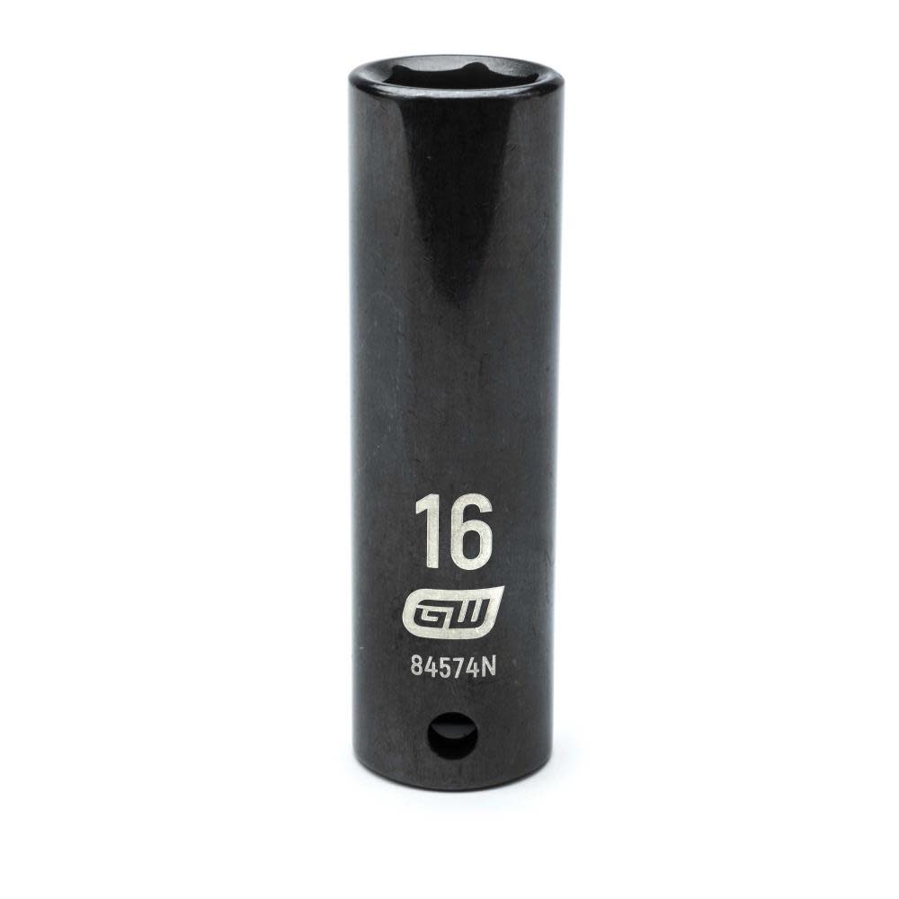 GEARWRENCH 1/2″ Drive 6 Point Deep Impact Metric Socket 16mm - Ascmtools