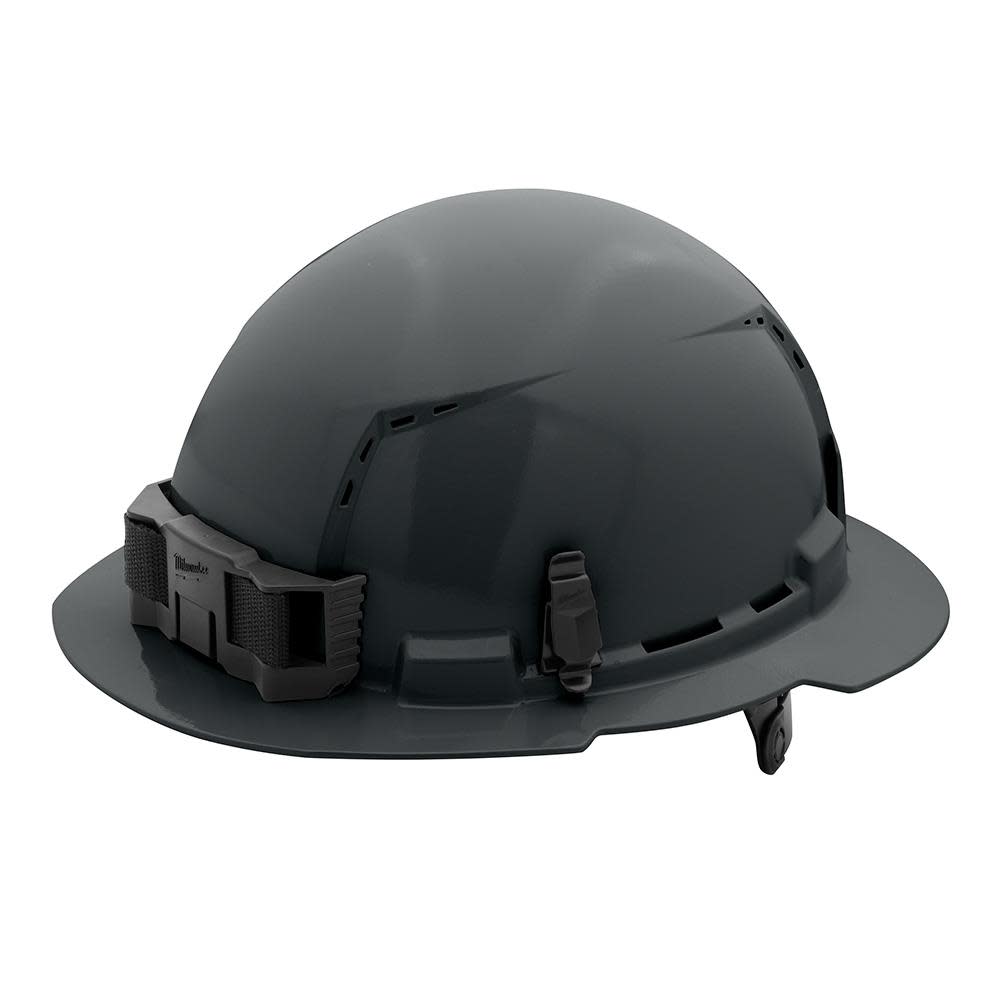 Milwaukee Gray Full Brim Vented Hard Hat with 6pt Ratcheting Suspension Type 1 Class C - Ascmtools