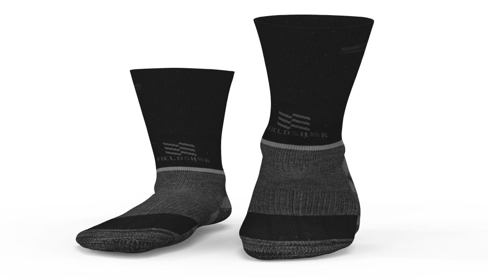 Mobile Warming Merino Heated Socks Unisex 3.7V Dark Gray Small - Ascmtools