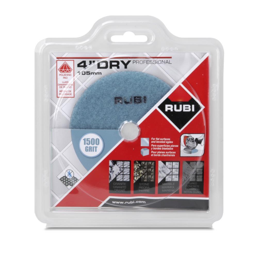 Rubi Tools Resin Dry Polishing Pad 1500 Grit 4 In. - Ascmtools