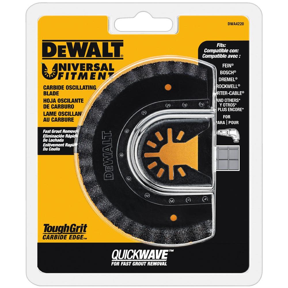 DEWALT Oscillating Carbide Grout Removal Blade - Ascmtools