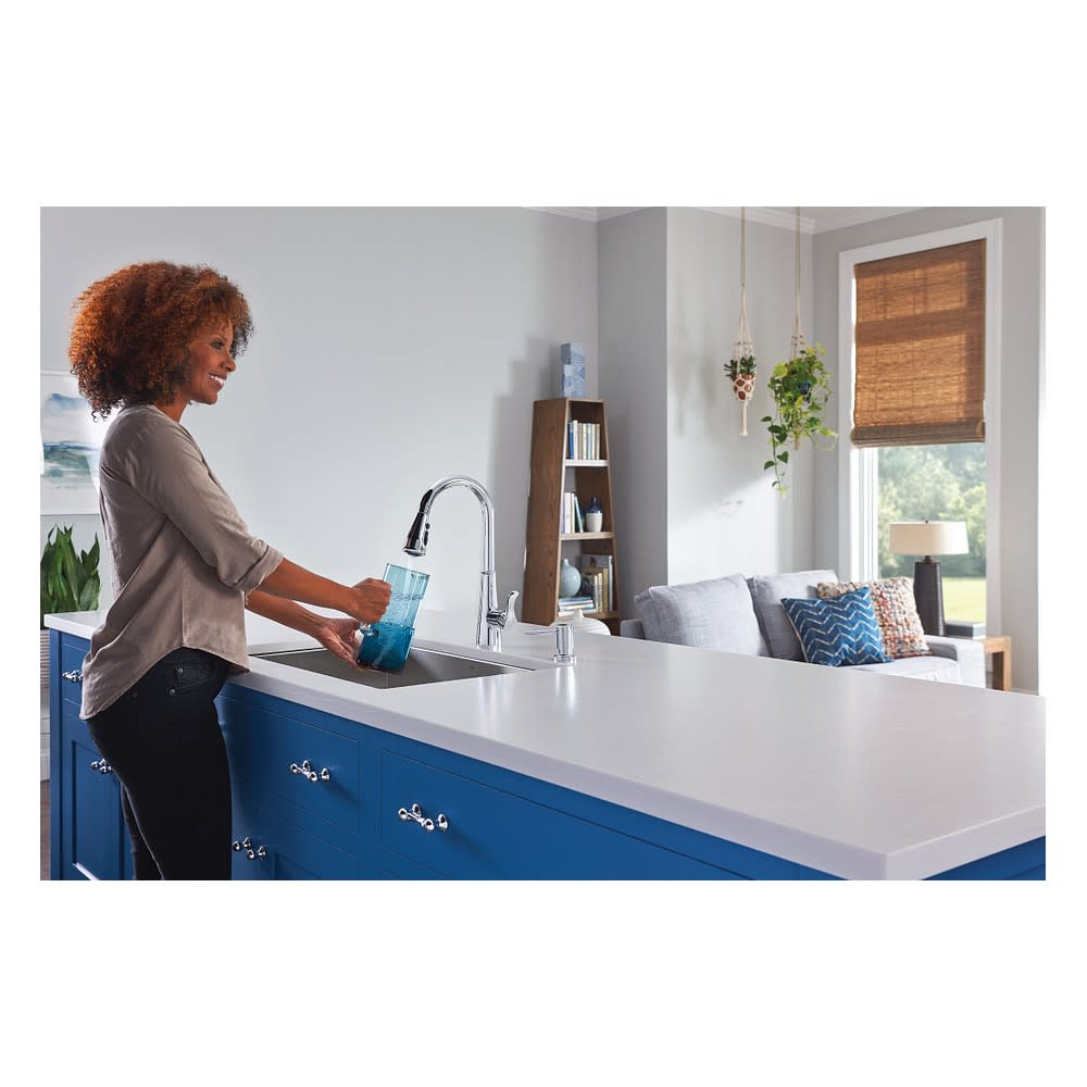 Moen Hadley Kitchen Faucet Chrome 1 Handle Pulldown - Ascmtools