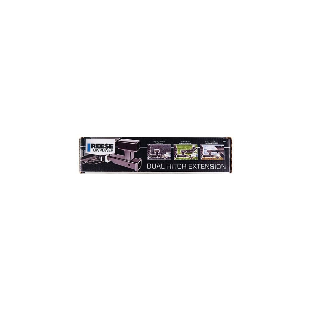 Reese 2″ 4000 lbs Trailer Hitch Extension with Dual Receivers - Ascmtools