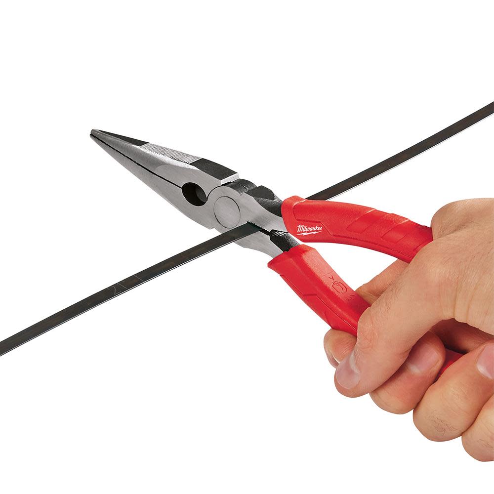 Milwaukee 8 In. Long Nose Pliers - Ascmtools