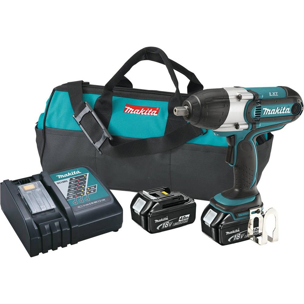 Makita 18V LXT Lithium-Ion Cordless 1/2 in. High Torque Impact Wrench Kit - Ascmtools