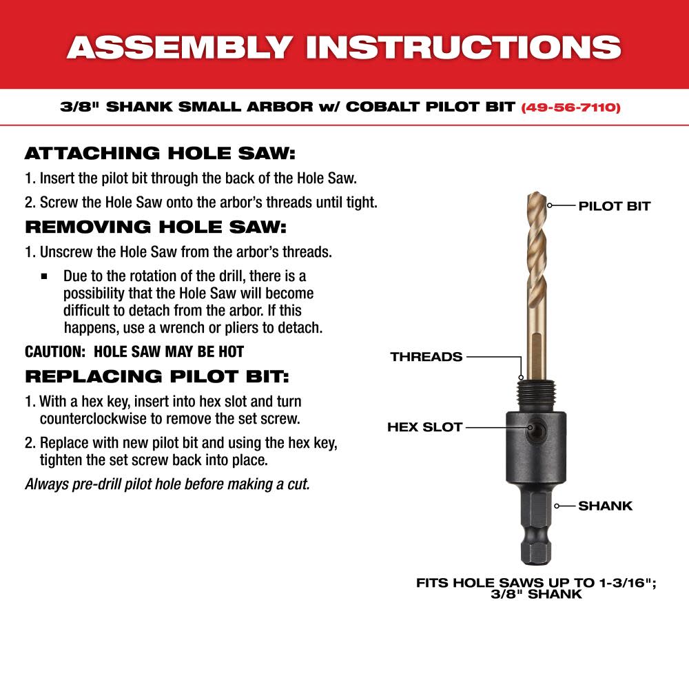 Milwaukee HOLE DOZER Plumbers Hole Saw Kit 12pc - Ascmtools