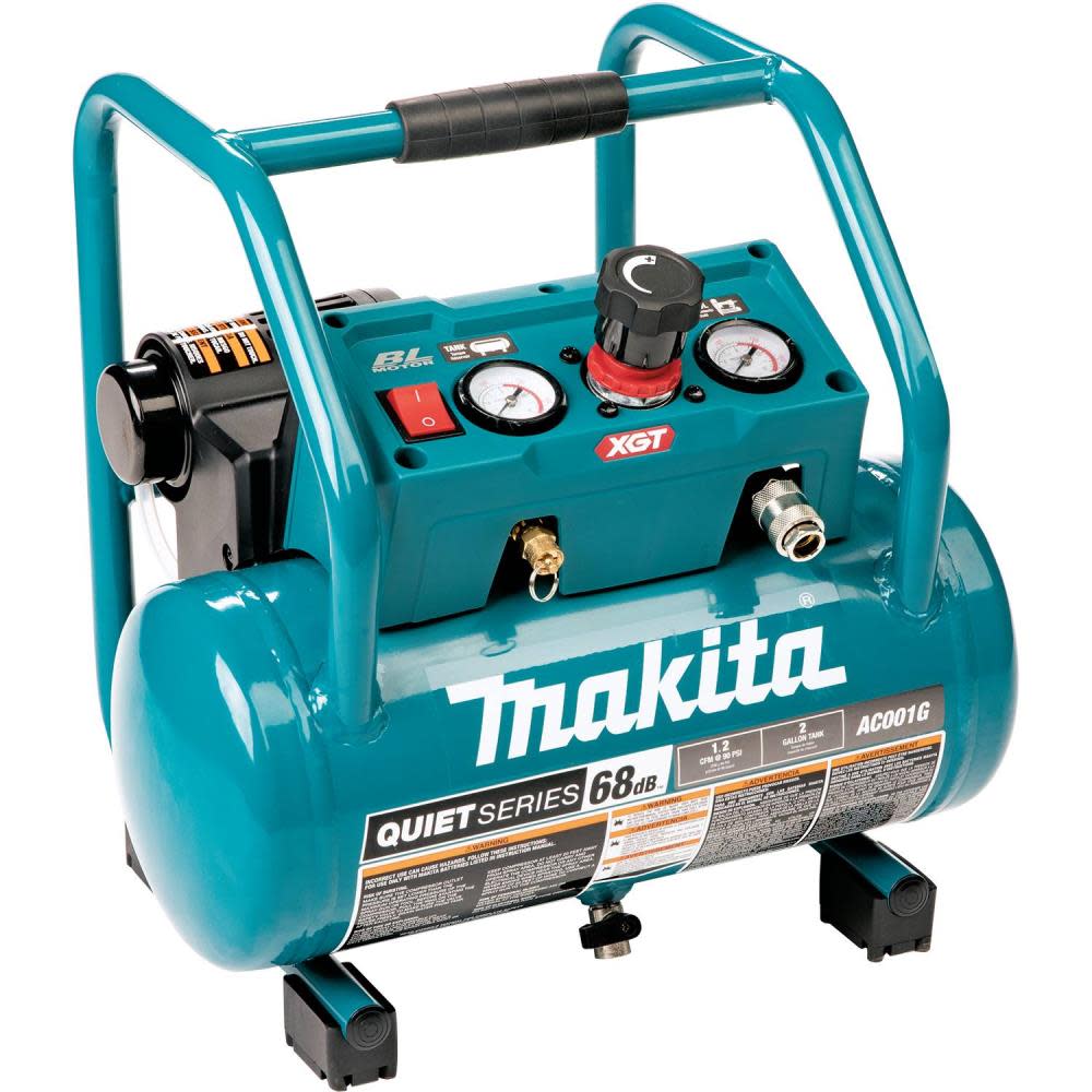 Makita 40V max XGT 2 Gallon Quiet Series Compressor Bare Tool - Ascmtools