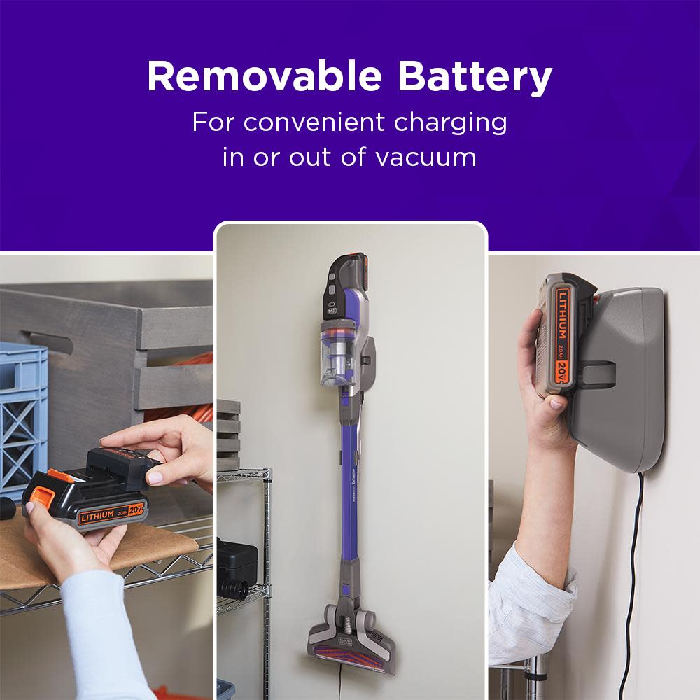 Black and Decker POWERSERIES Extreme 20V MAX Cordless Pet Stick Vacuum - Ascmtools