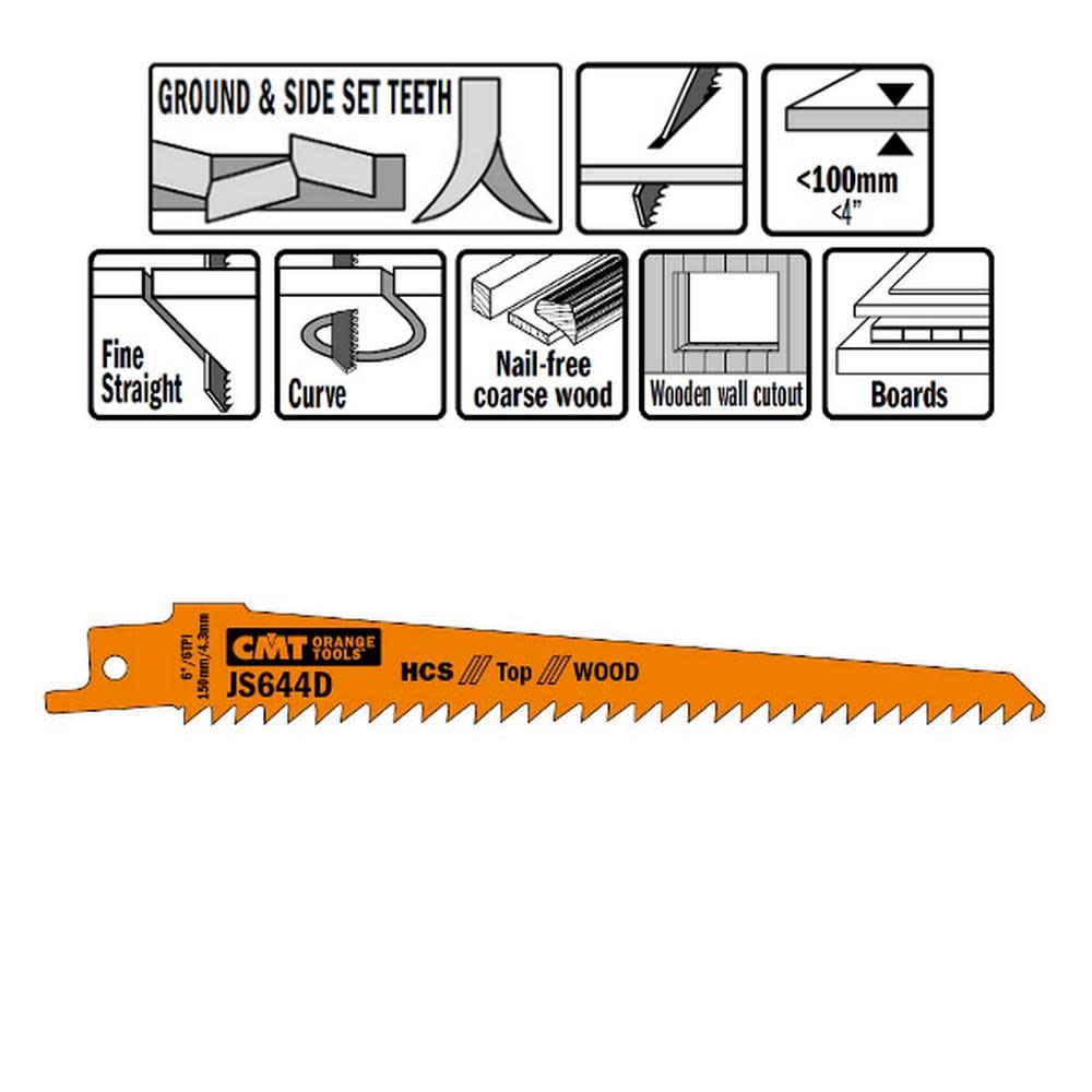 CMT Bi Metal Recip Blade - Ascmtools