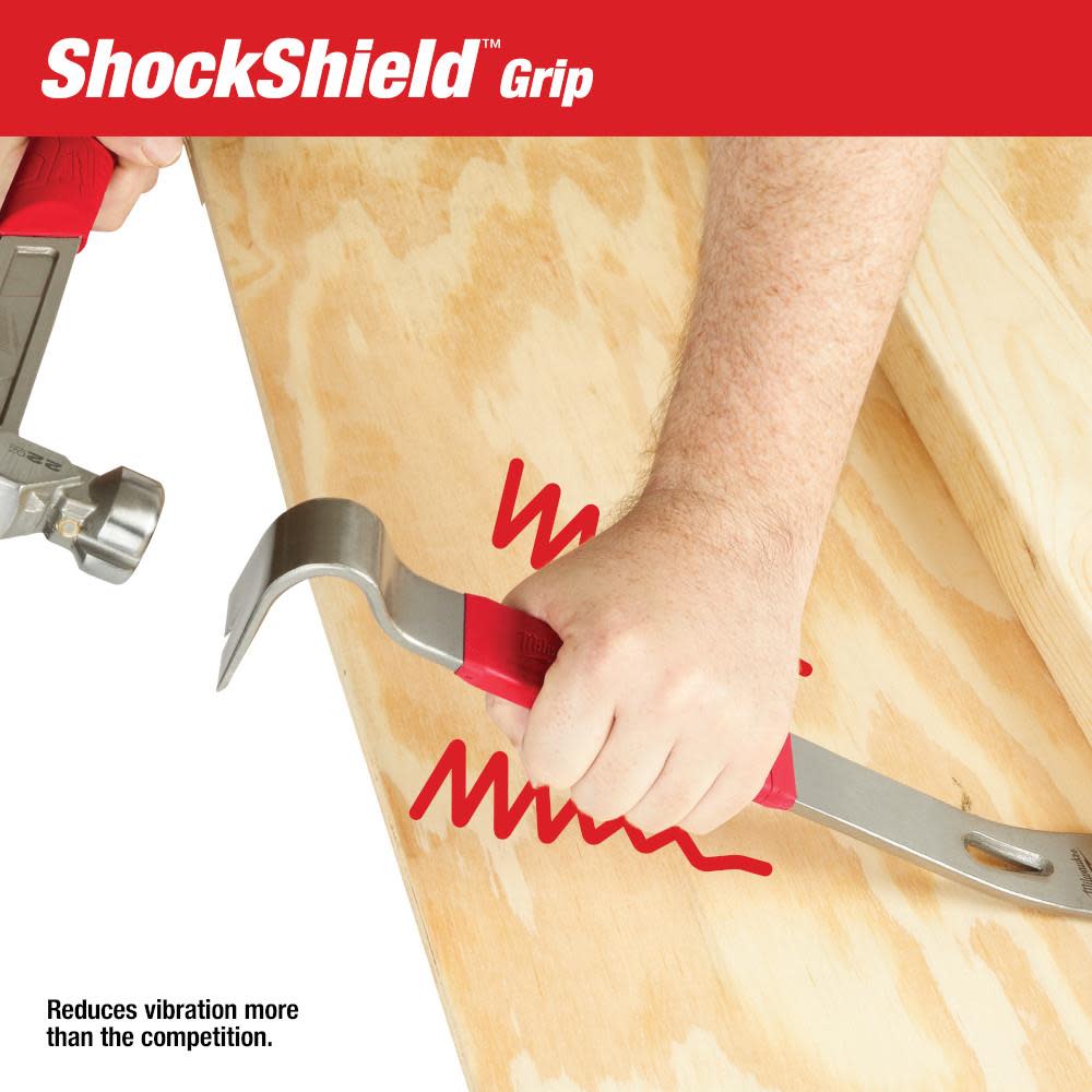 Milwaukee 15″ Pry Bar with SHOCKSHIELD Grip - Ascmtools