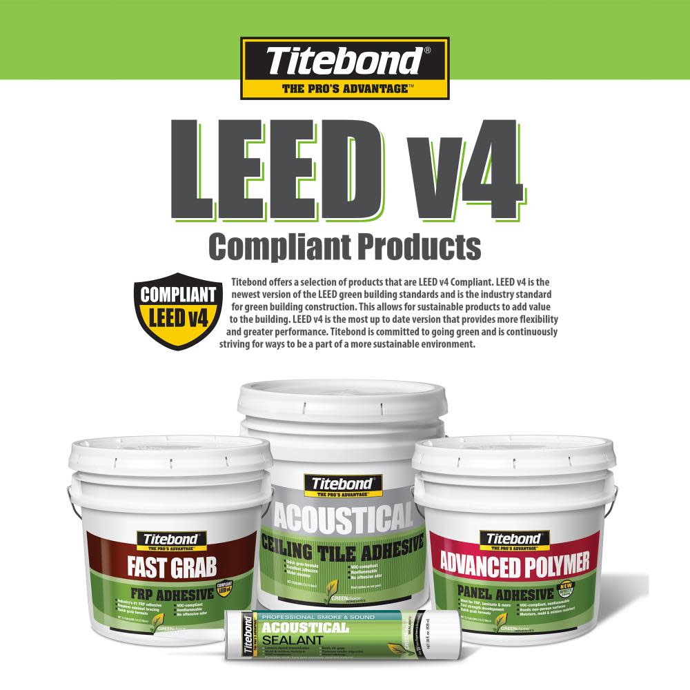 Titebond 28 Oz GREENchoice Acoustical Smoke Sound Sealant - Ascmtools