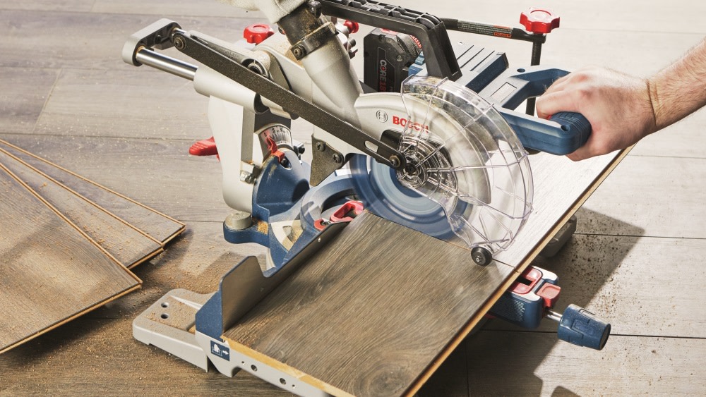 Bosch PROFACTOR 18V Surgeon Miter Saw Kit 7 1/4″ Single Bevel Slide with CORE18V 8.0 Ah PROFACTOR Performance Battery - Ascmtools