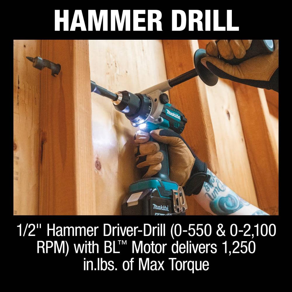 Makita 18V LXT Lithium Ion Brushless Cordless Combo Kit 4pc - Ascmtools