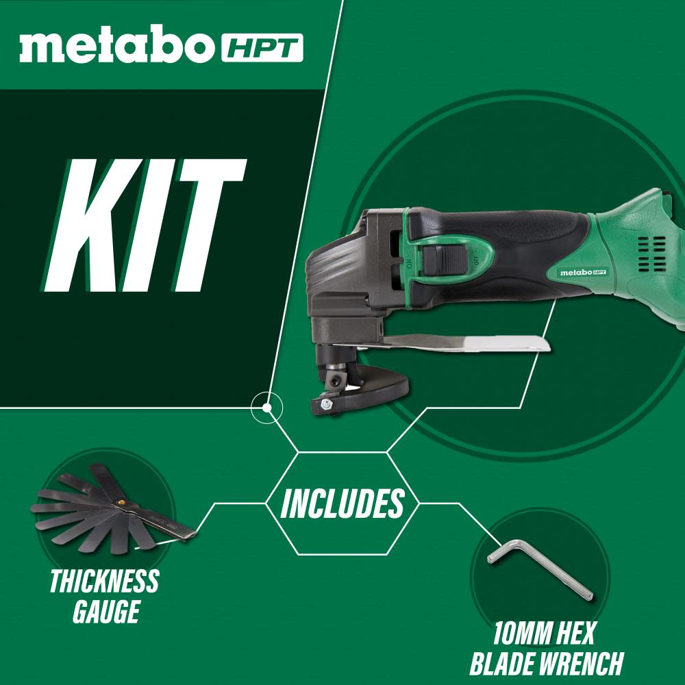 Metabo HPT 18V Cordless Li-ion Shear (Bare Tool) - Ascmtools