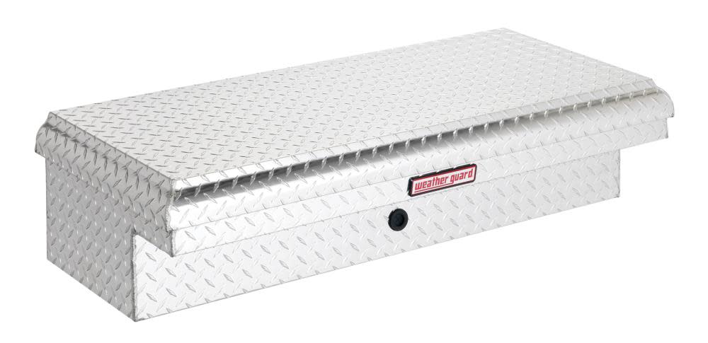 Weather Guard 44.25-in x 19.25-in x 11.75-in Silver Aluminum Universal Truck Tool Box - Ascmtools