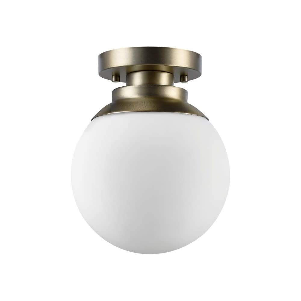 Globe Electric Portland Ceiling Light Brass 60W E26 - Ascmtools