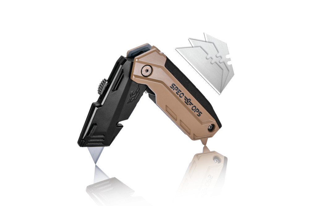 Spec Ops Retractable Blade Folding Utility Knife - Ascmtools