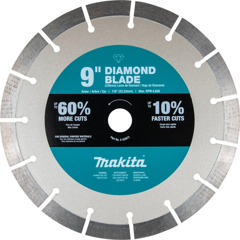 Makita 9″ Ultra-Premium Plus Diamond Blade Segmented General Purpose - Ascmtools