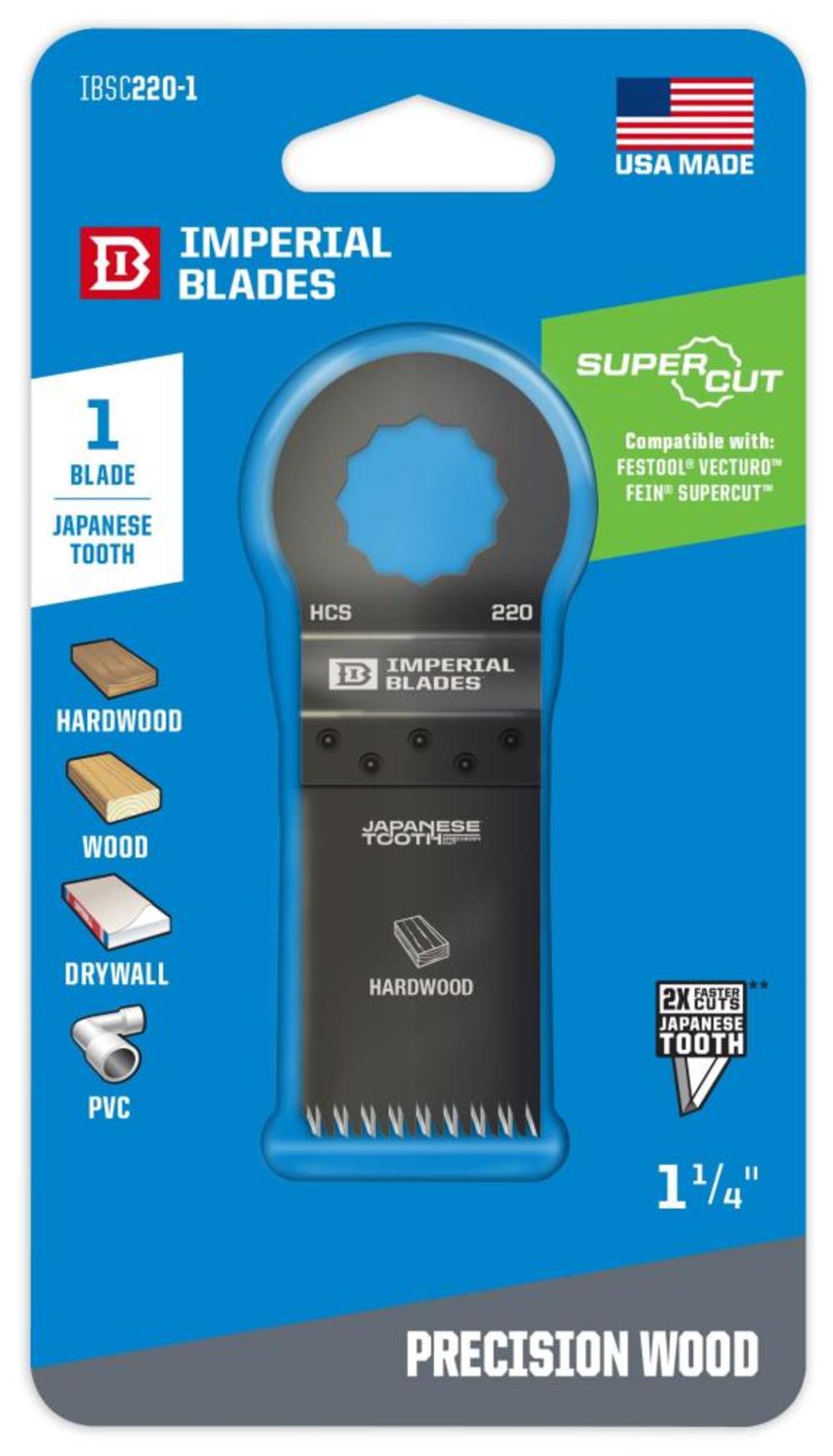 Imperial Blades SuperCut 1 1/4″ Hardwood Blade 25pc - Ascmtools
