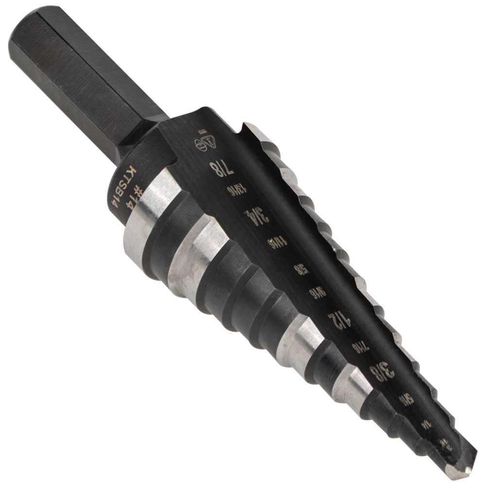 Klein Tools Step Drill Bit #14 Double-Fluted - Ascmtools