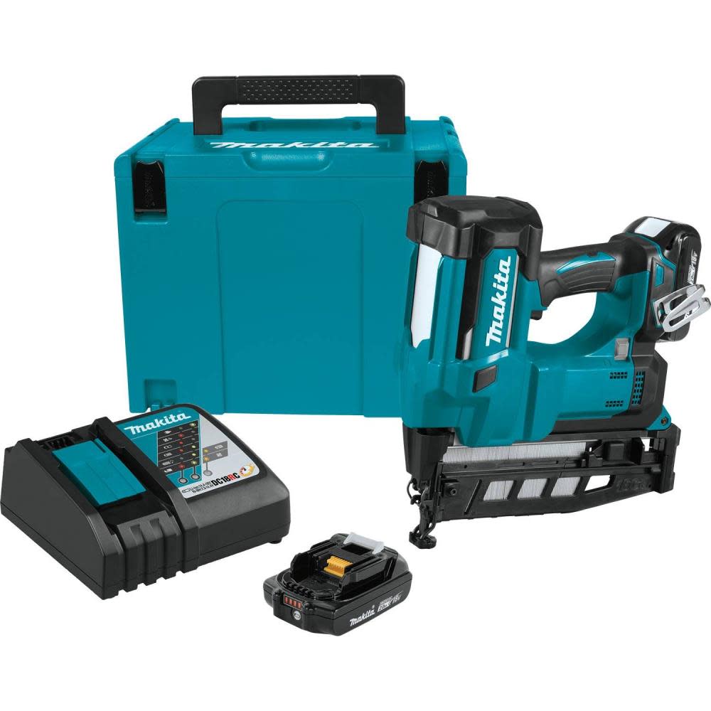 Makita 18V LXT 2 1/2″ Straight Finish Nailer Kit 16 Gauge - Ascmtools