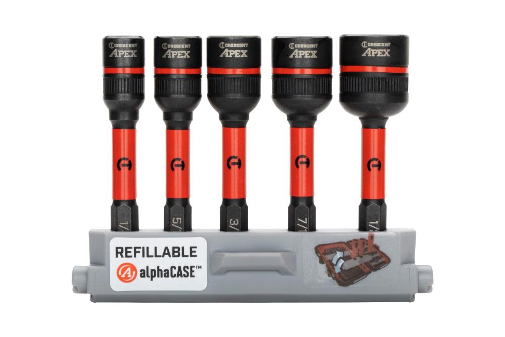Crescent APEX Bolt Biter Impact Nut Extractor and Driver Set 5pc - Ascmtools