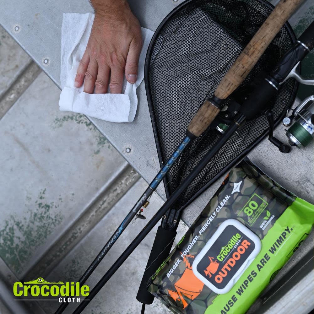 Crocodile Cloth Outdoor Huge Biodegradable Cleaning Cloths 1 Pack/80 Cloths - Ascmtools