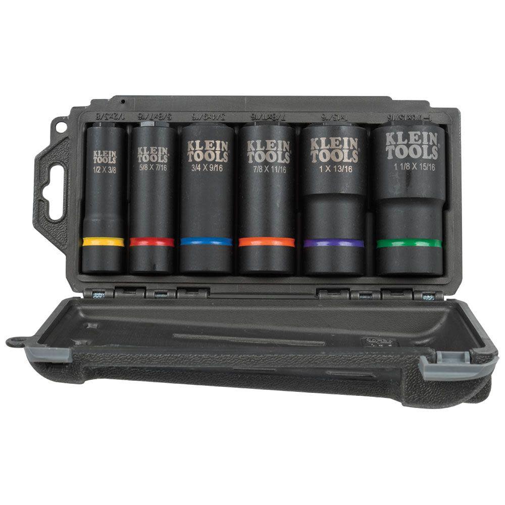 Klein Tools 2-in-1 Socket Set 6 Point 6pc - Ascmtools